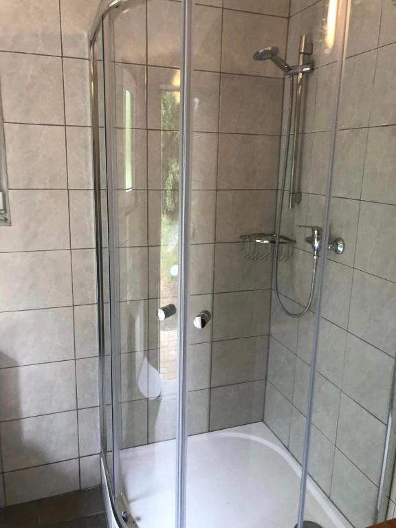 Koupelna v ubytování Liščí Jezero