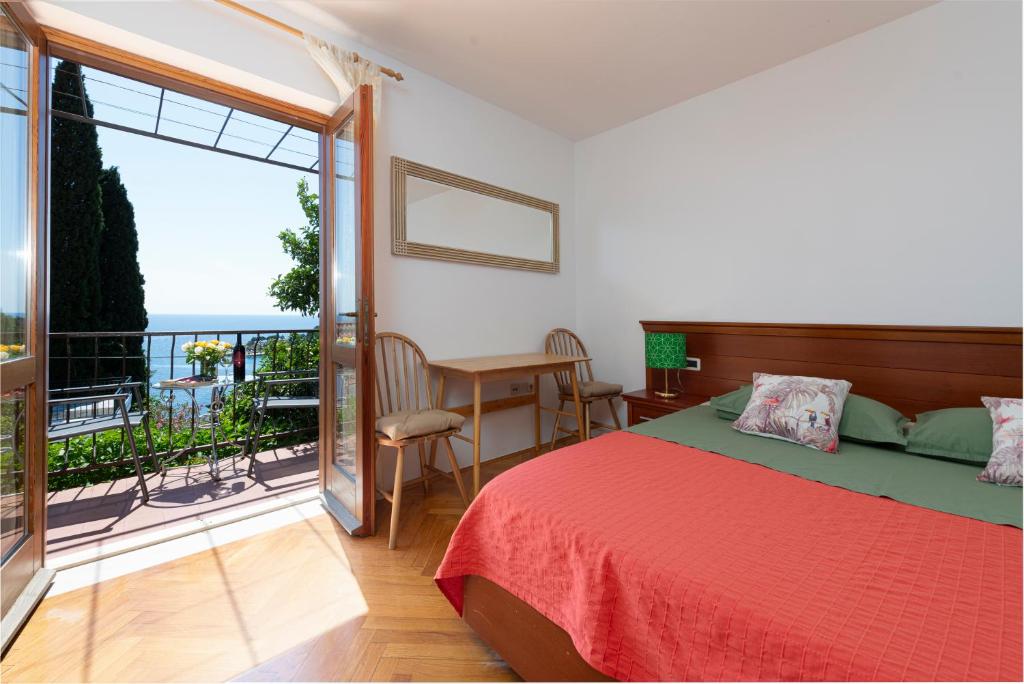 Postel nebo postele na pokoji v ubytování Guest House Međine