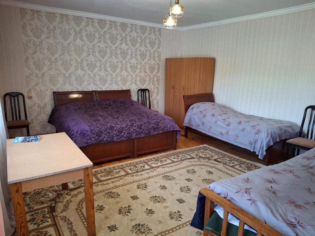 Postel nebo postele na pokoji v ubytování Center