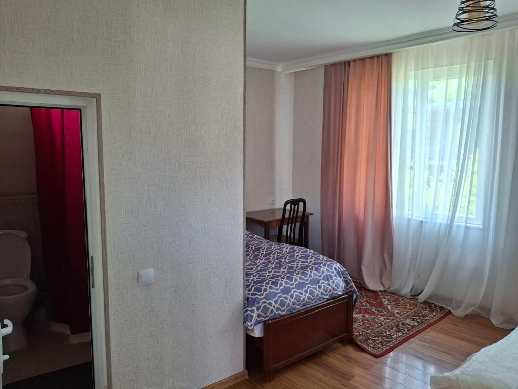 Postel nebo postele na pokoji v ubytování Center