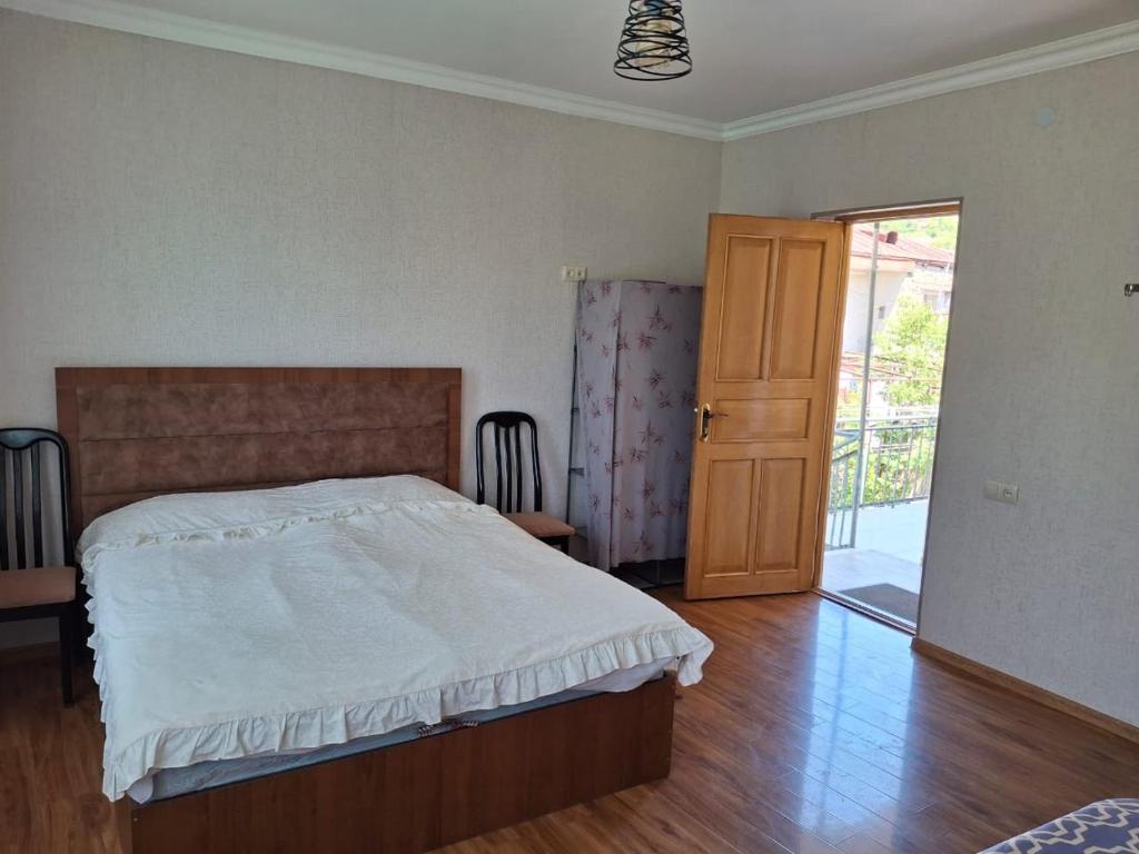 Postel nebo postele na pokoji v ubytování Center