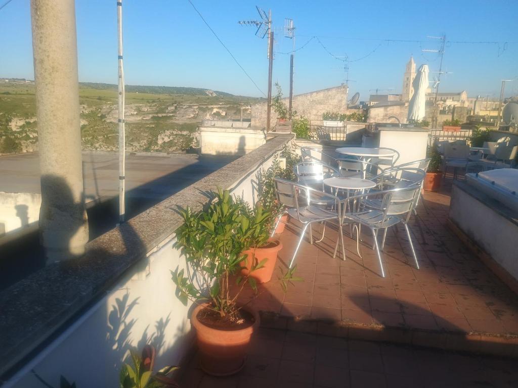 Balkón nebo terasa v ubytování Terrazza Sui Sassi