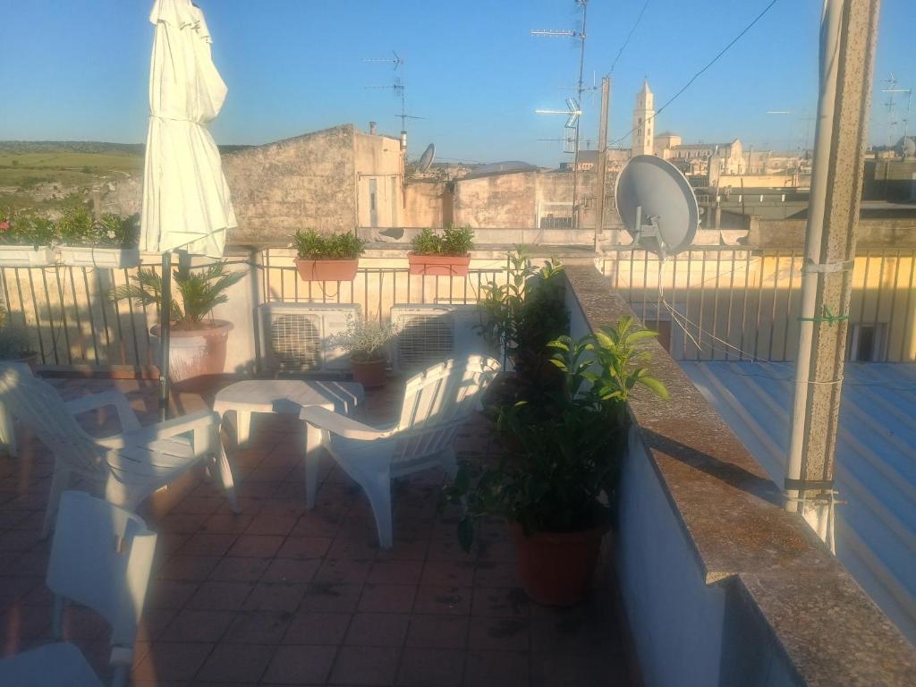Balkón nebo terasa v ubytování Terrazza Sui Sassi