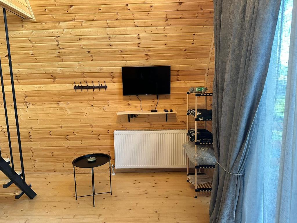TV a/nebo společenská místnost v ubytování A and B Cottages