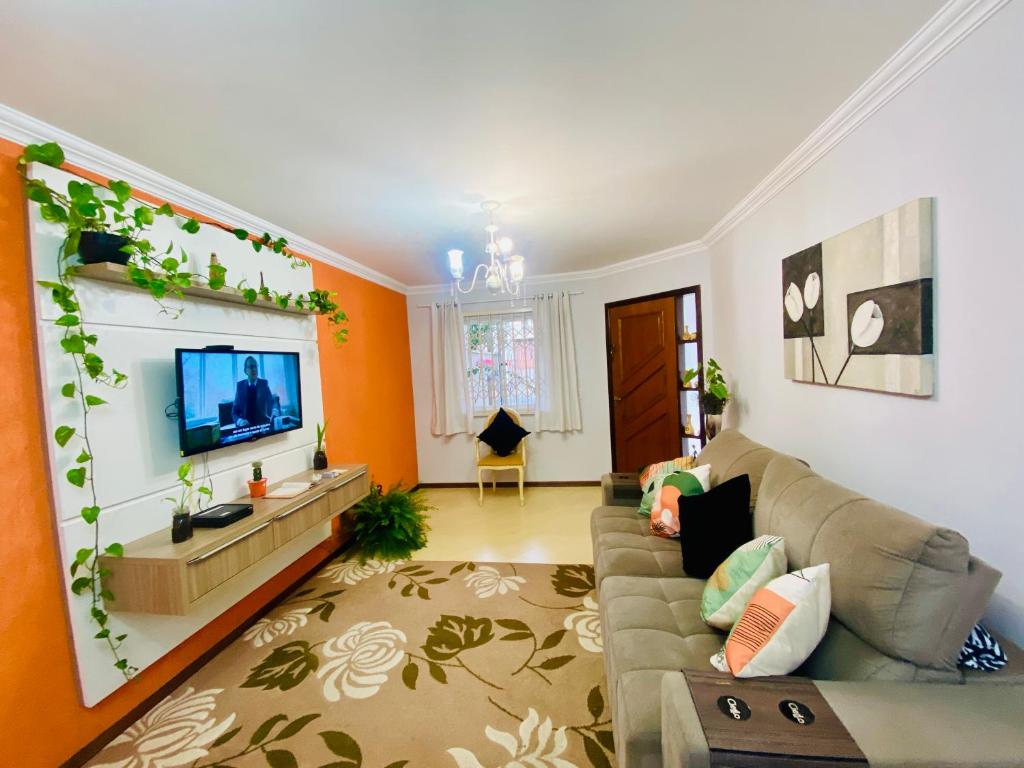 TV a/nebo společenská místnost v ubytování Quarto dreams