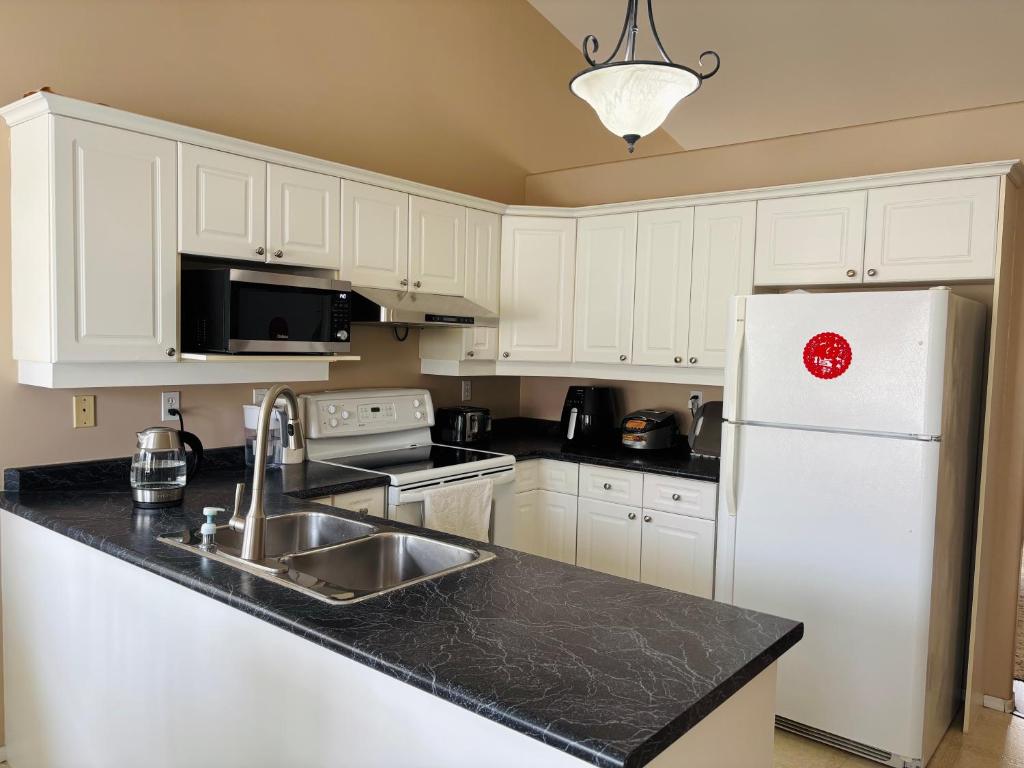 Kuchyň nebo kuchyňský kout v ubytování Saskatoon Lashyn Cove Homestay