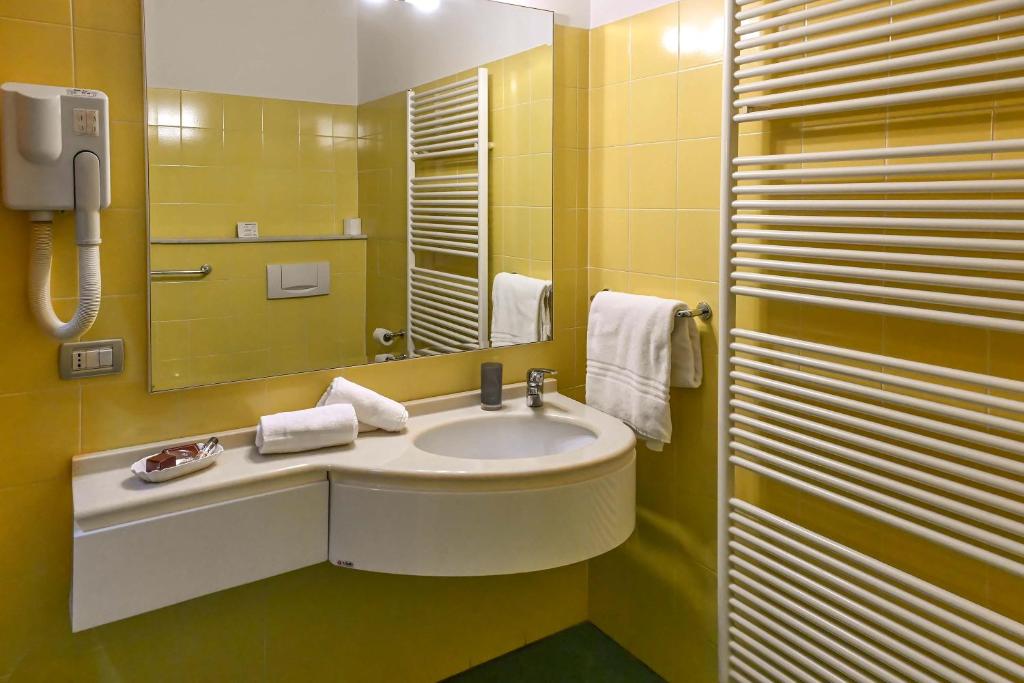 Koupelna v ubytování Hotel Matteotti