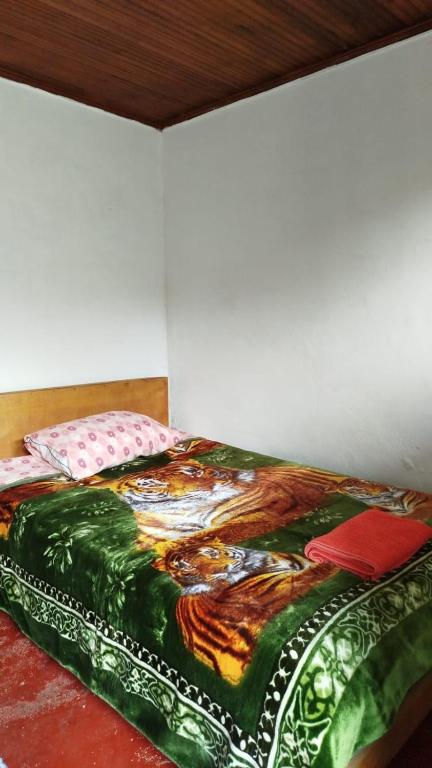 Postel nebo postele na pokoji v ubytování Hostal Mama Julia