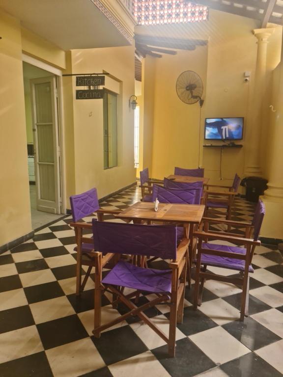 TV a/nebo společenská místnost v ubytování Patagonia Hostel