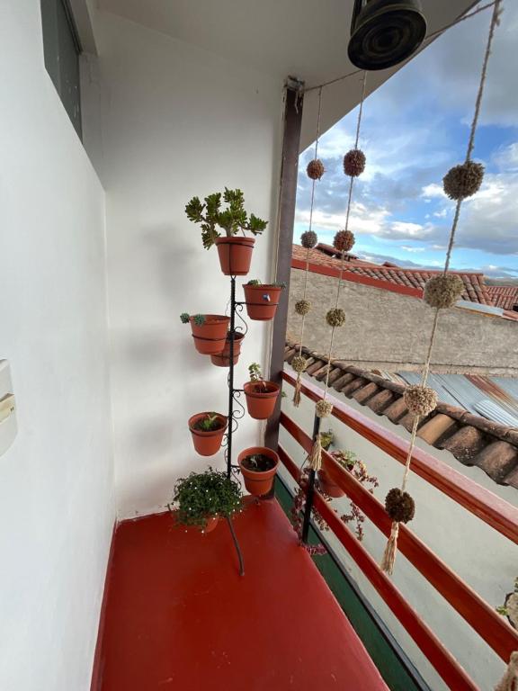Balkón nebo terasa v ubytování Hotel Andean Host Inn
