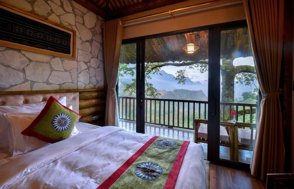 Giường trong phòng chung tại Chapa Ecolodge