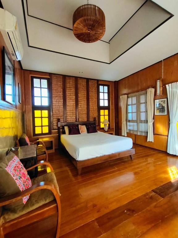 Postel nebo postele na pokoji v ubytování Baantawan Guesthouse Pai