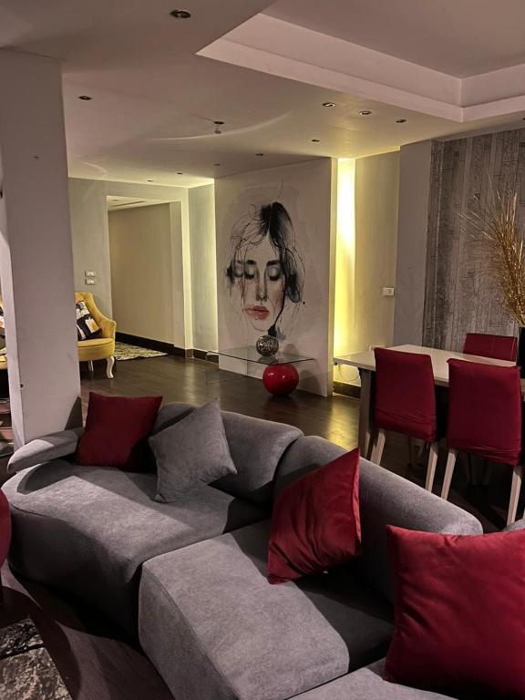 Posezení v ubytování Zamalek luxury 2BR