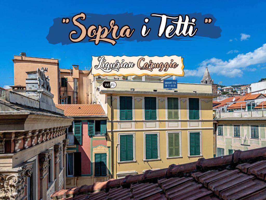 a view of the city of serbia and tbilisi at Sopra i tetti - Real Ligurian Caruggio in Varazze