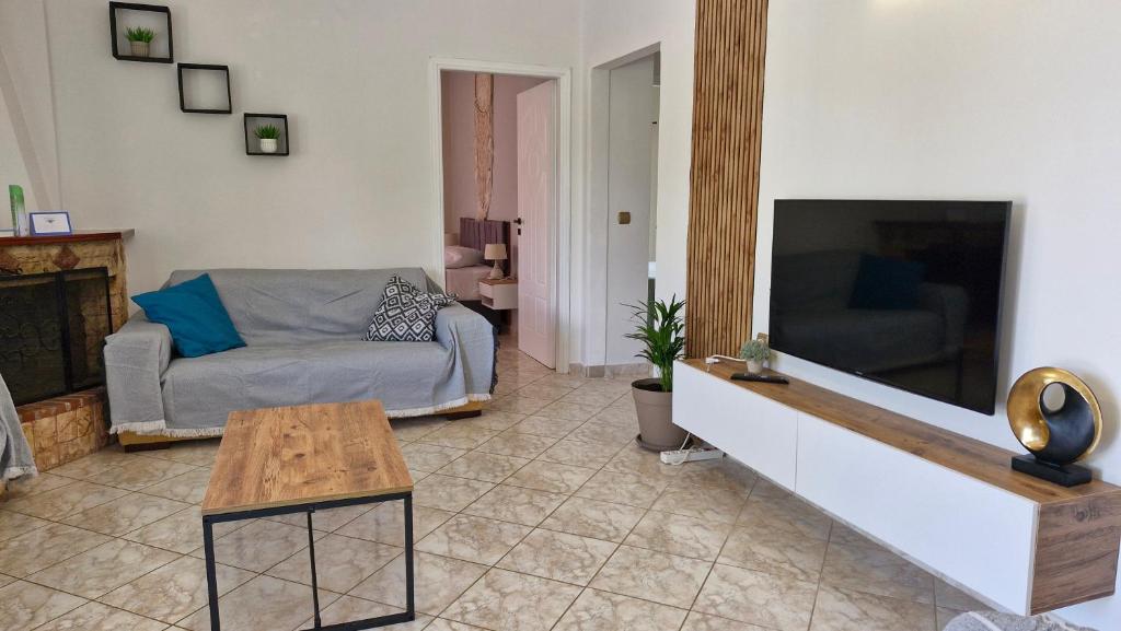 TV a/nebo společenská místnost v ubytování Arte villa Margarita apartment