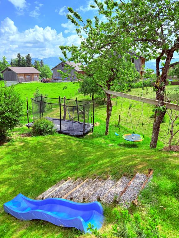 Zahrada ubytování Wiesen Appartment