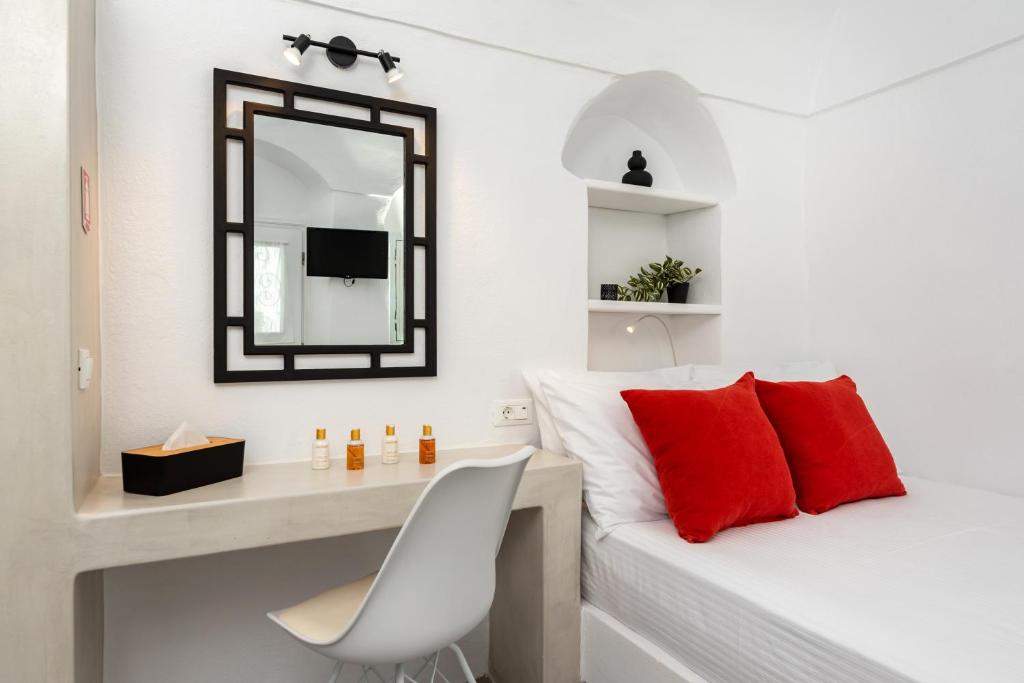 Postel nebo postele na pokoji v ubytování Messavόli Residences
