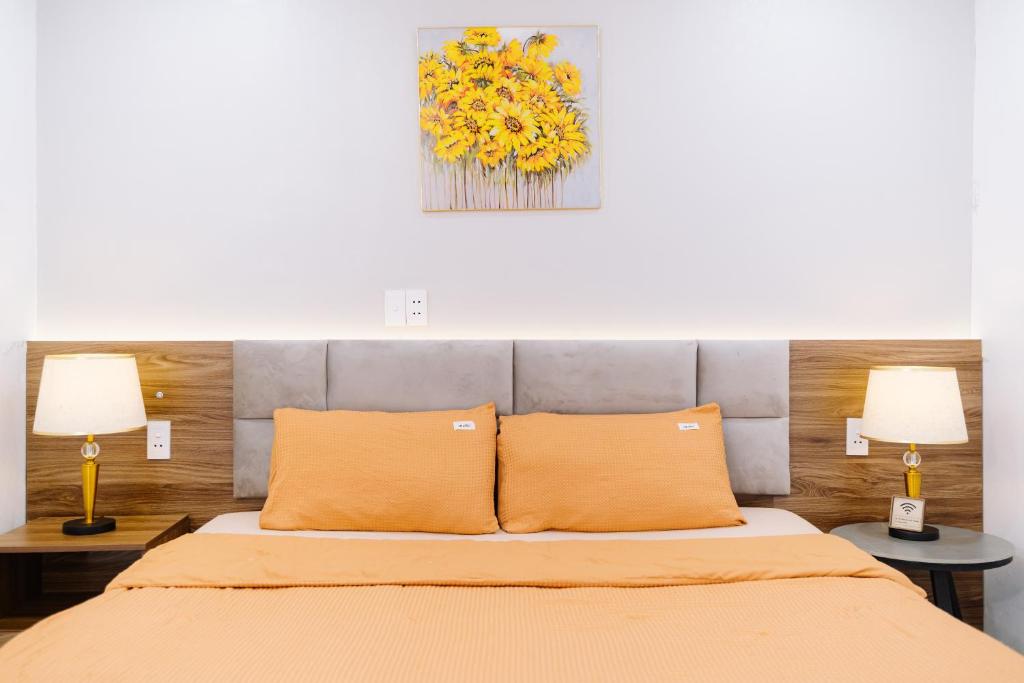Postel nebo postele na pokoji v ubytování Ha Giang Loop Discovery Hostel