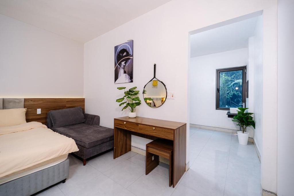 Postel nebo postele na pokoji v ubytování Ha Giang Loop Discovery Hostel