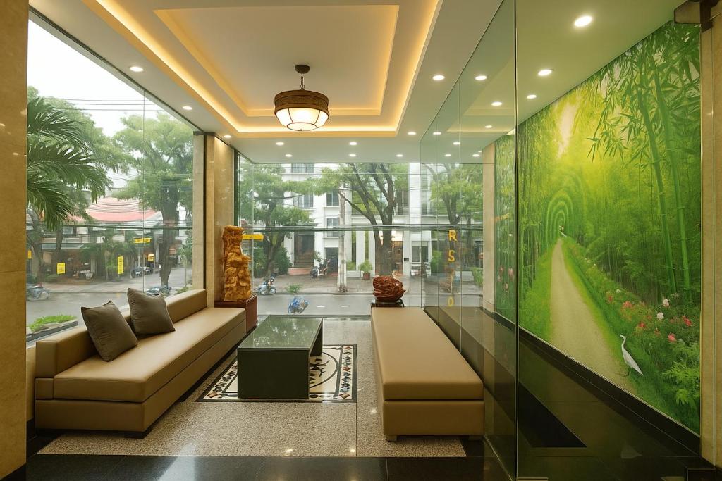 Posezení v ubytování Stars Central Danang