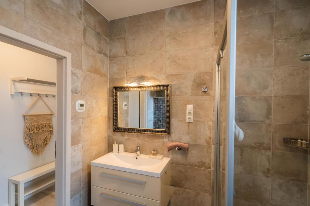 Kúpeľňa v ubytovaní Fox apartman A11