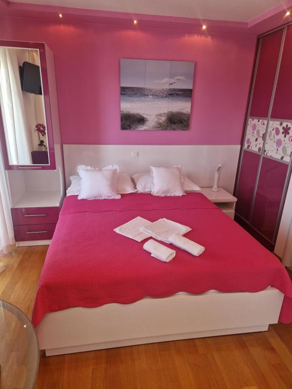 Postel nebo postele na pokoji v ubytování Villa Grgo Apartments
