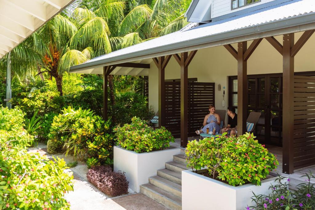 Zahrada ubytování Le Nautique Waterfront Hotel La Digue