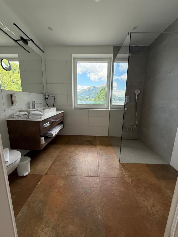 Koupelna v ubytování Seehotel Lilly