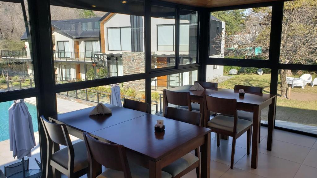 Balkón nebo terasa v ubytování El Nogal Apart Hotel