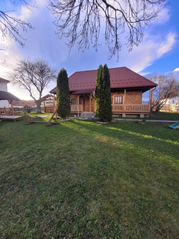Zahrada ubytování Casa tradițională Bilbor
