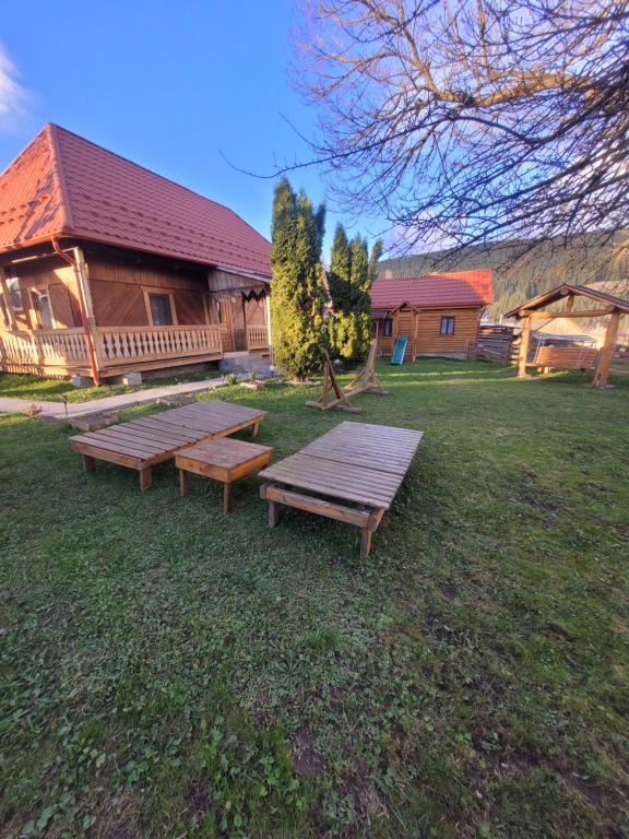 Zahrada ubytování Casa tradițională Bilbor