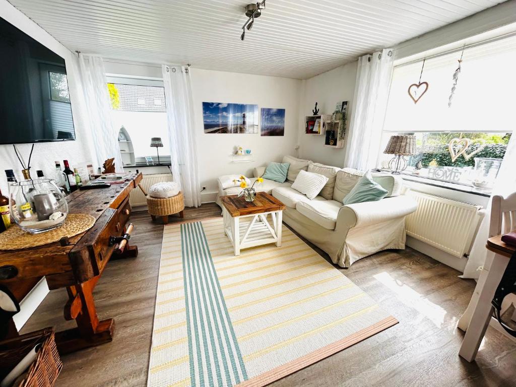 Khu vực ghế ngồi tại Ferienhaus Norddeichkieker -Nähe Büsum