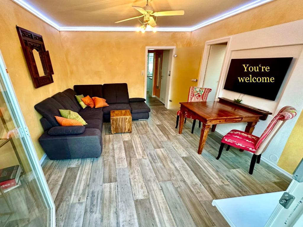 TV a/nebo společenská místnost v ubytování Moritzberg-Lodge