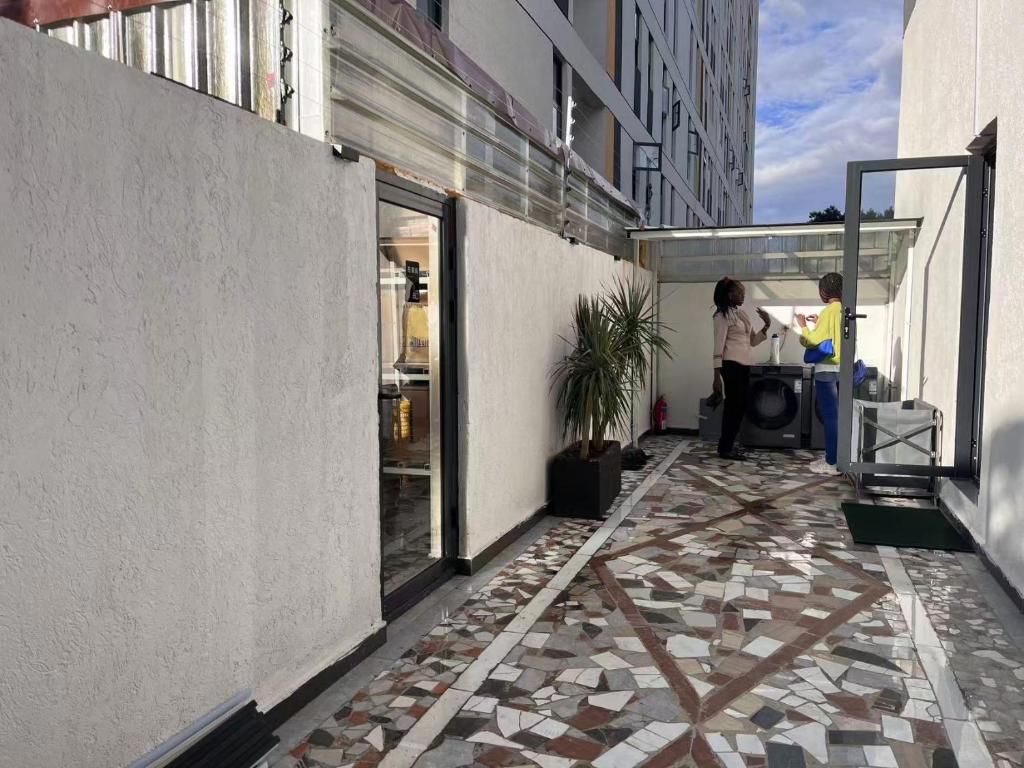 Budova, kde se aparthotel nachází
