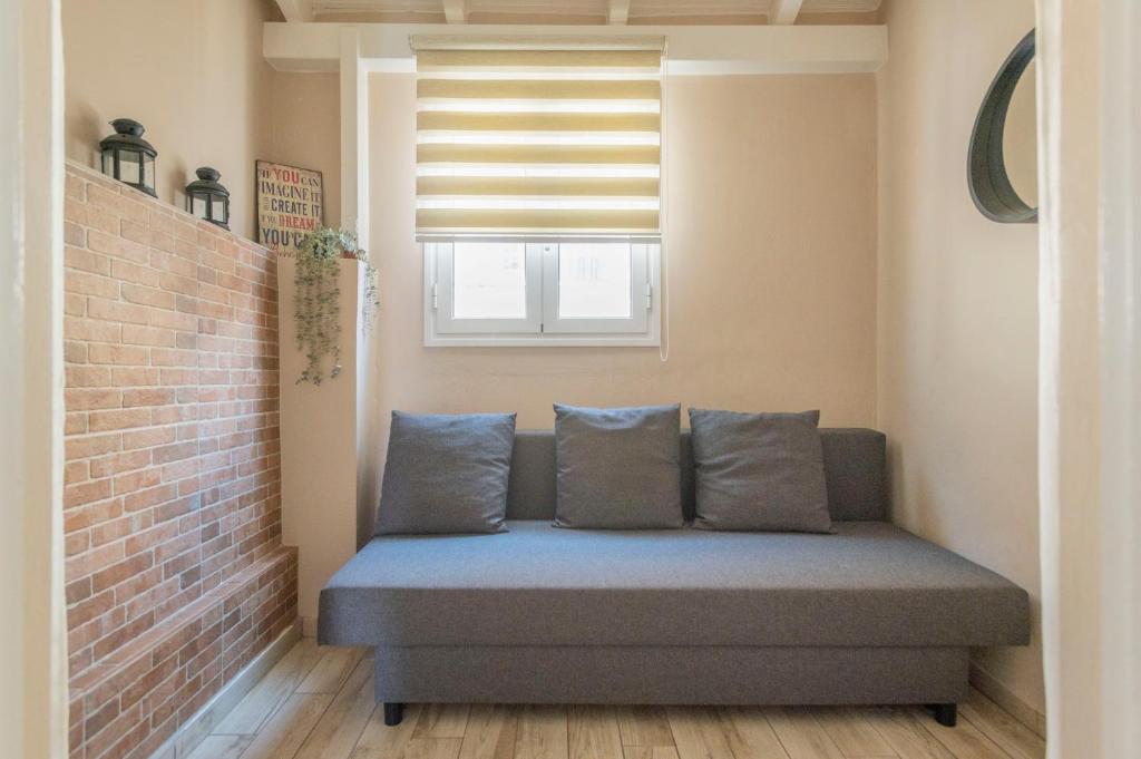 Posezení v ubytování Maisonette Pylos
