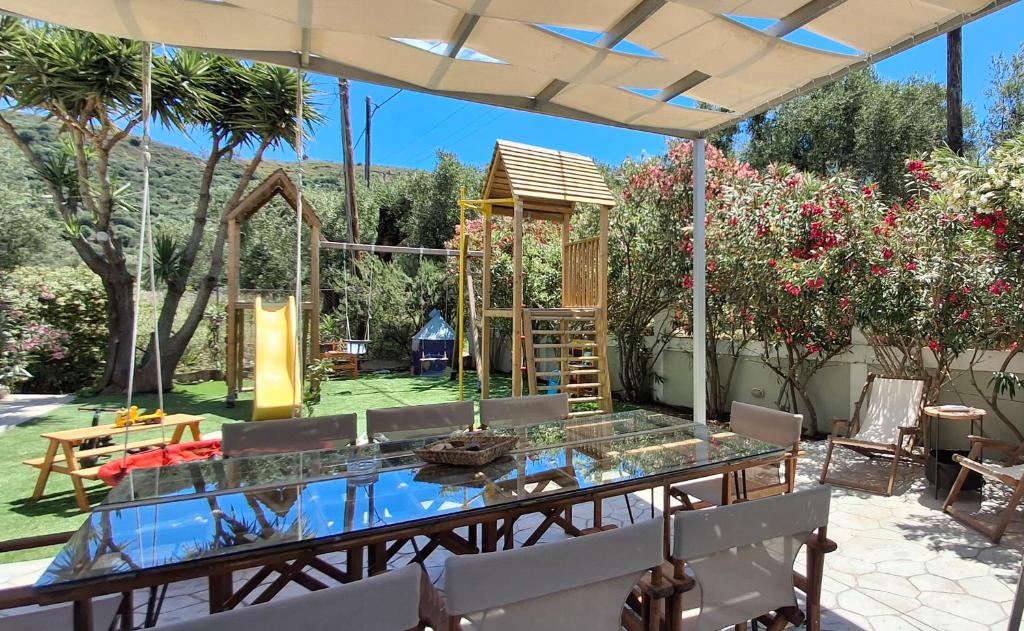 Zahrada ubytování Villas Margaris