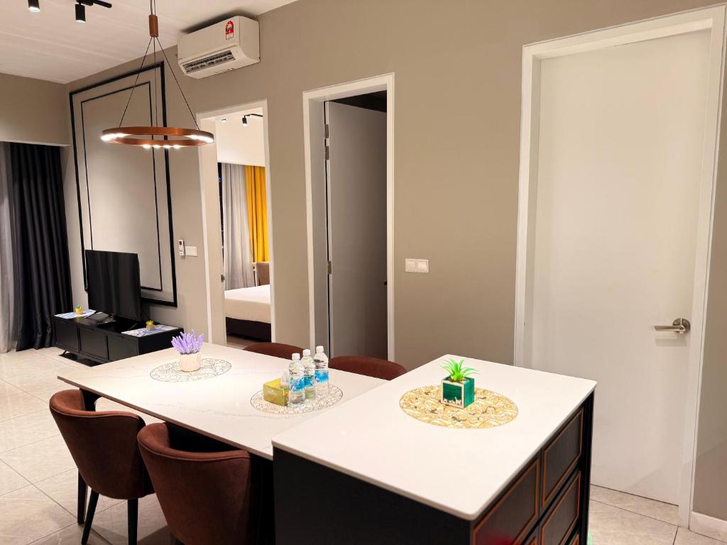 Posezení v ubytování Residensi Akson Bukit Bintang Axon nearby Pavilion TRX