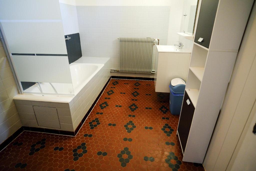Koupelna v ubytování Auberge Des 3 Lacs