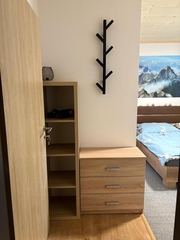 Postel nebo postele na pokoji v ubytování Chata na lúke