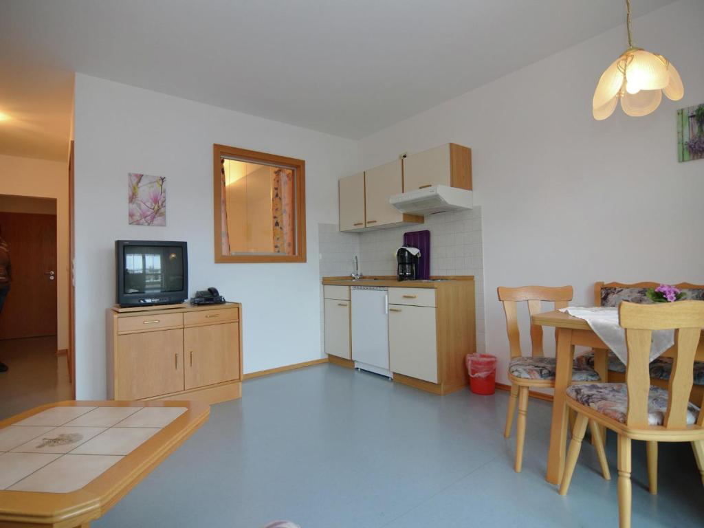 Kuchyň nebo kuchyňský kout v ubytování Comfortable Apartments in Rotthalmünster