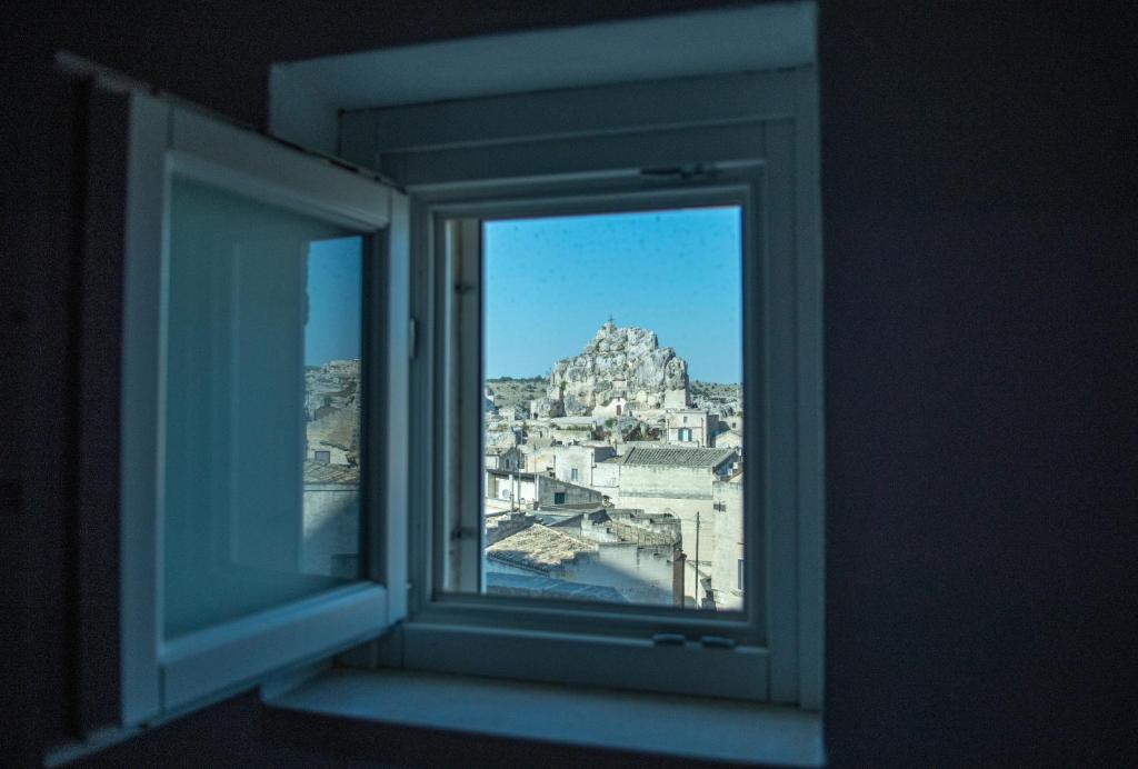 Nespecifikovaný výhled na destinaci Matera nebo výhled na město při pohledu z penzionu