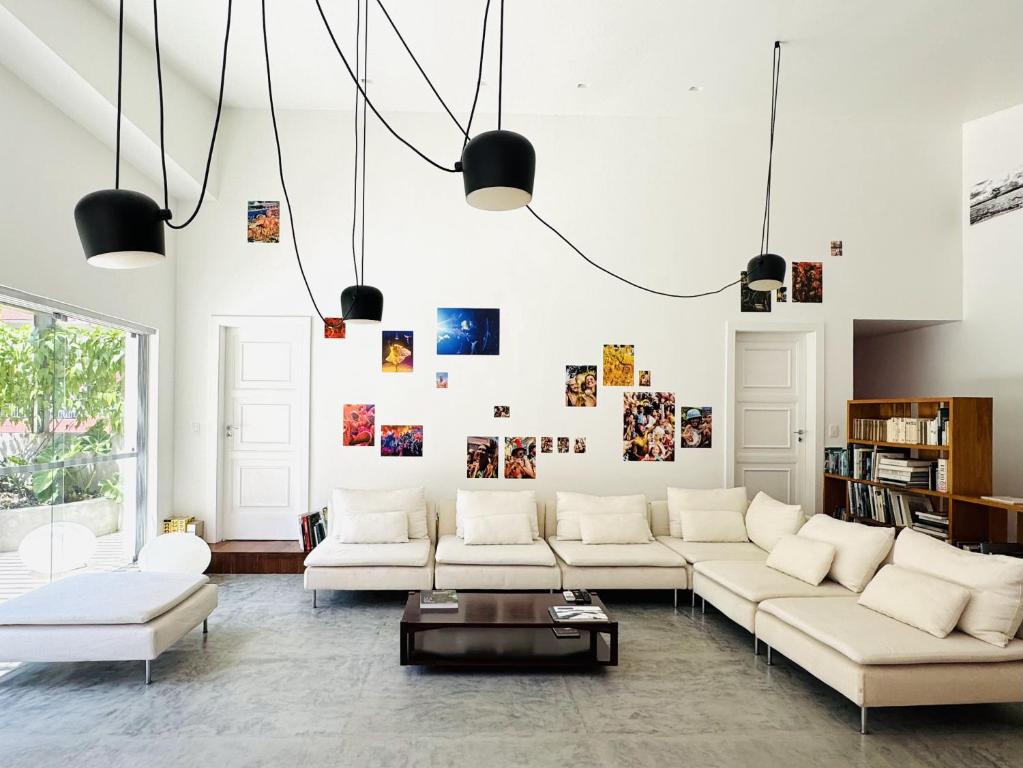 Posezení v ubytování Luxury 160 m2 Penthouse with Green Terrace