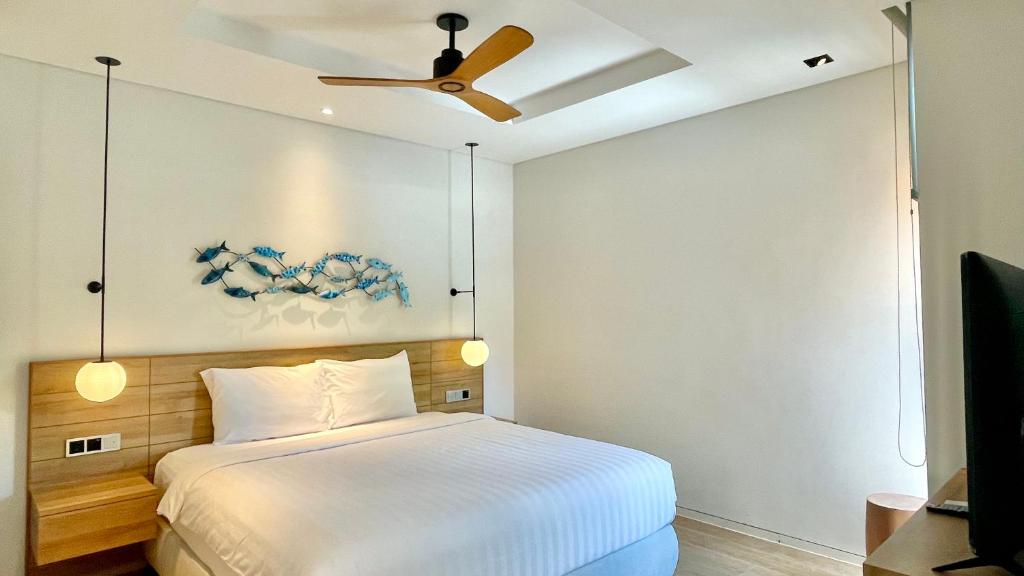 Postel nebo postele na pokoji v ubytování Moon Villa Phu Quoc - 3 Bedroom - Private pool