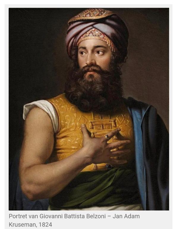 a painting of a man with a beard at Villa Belzoni in Luxor