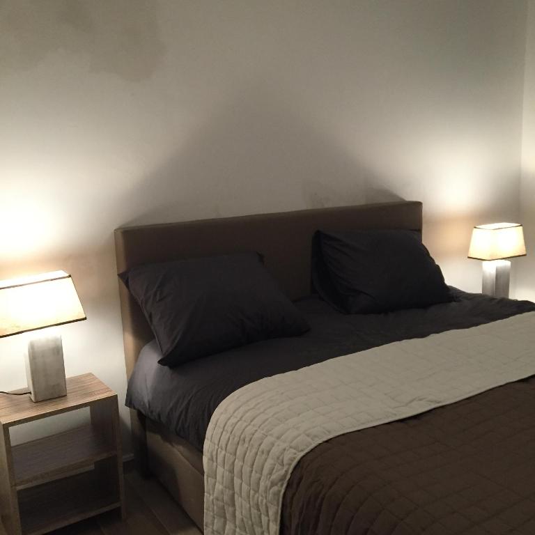 Villa Einstein Apartments 객실 침대