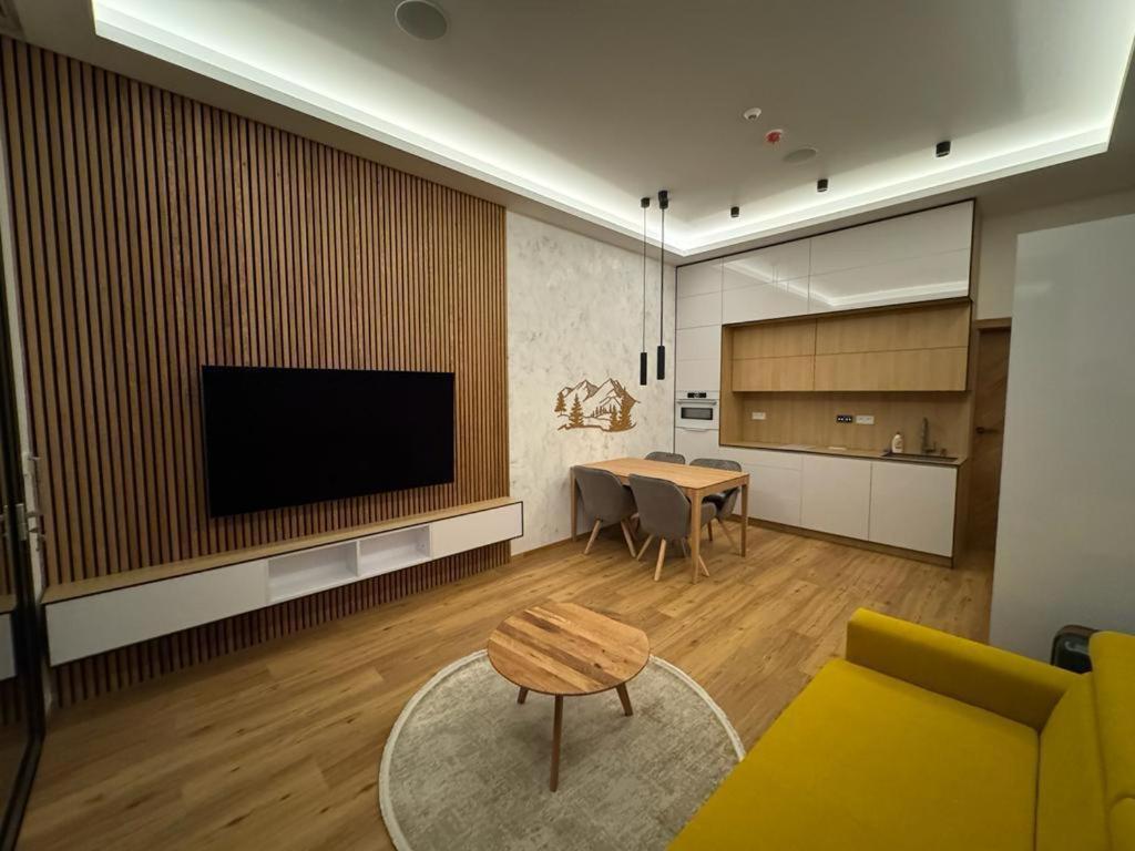 TV a/nebo společenská místnost v ubytování 1 CHALET SPA & WELLNESS - Jasná Center
