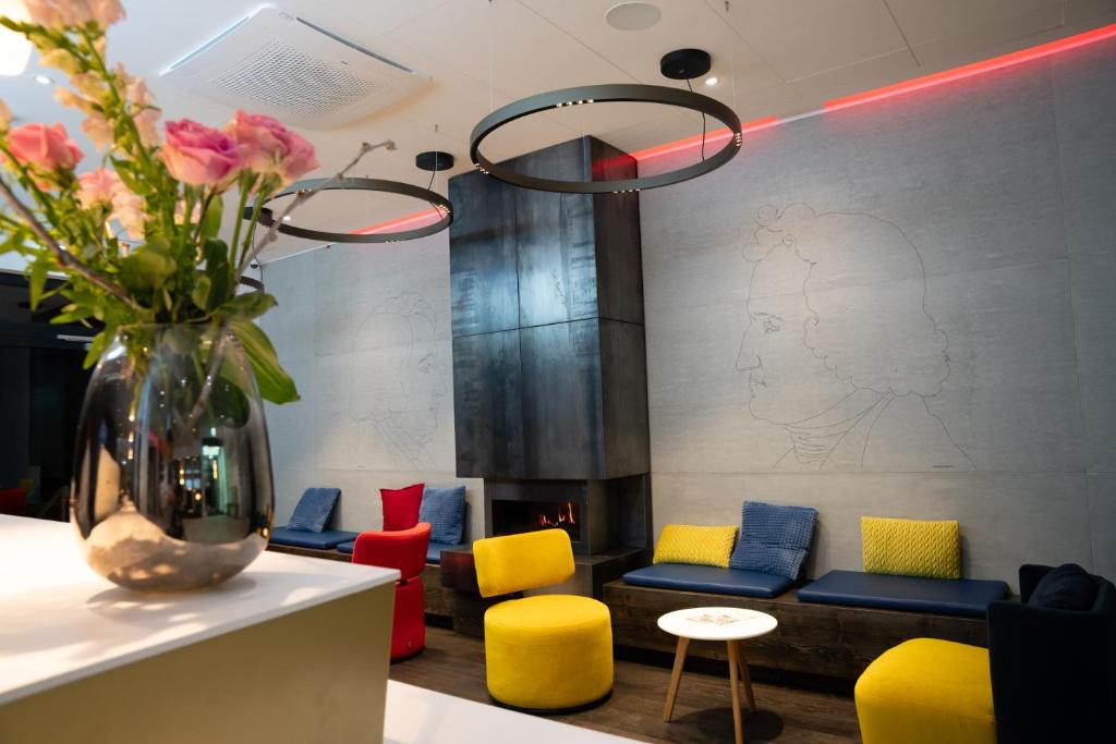 Posezení v ubytování Grimms Hotel Hanau