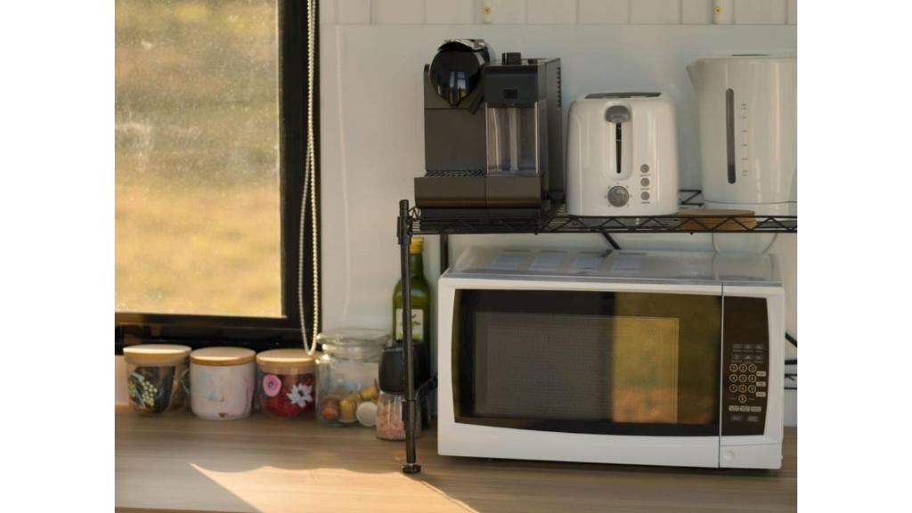 Kuchyň nebo kuchyňský kout v ubytování Little Argyle Tiny House by Tiny Away