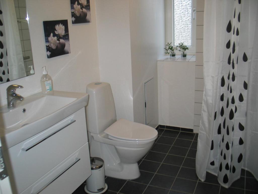 Koupelna v ubytování Aalborg City Rooms ApS