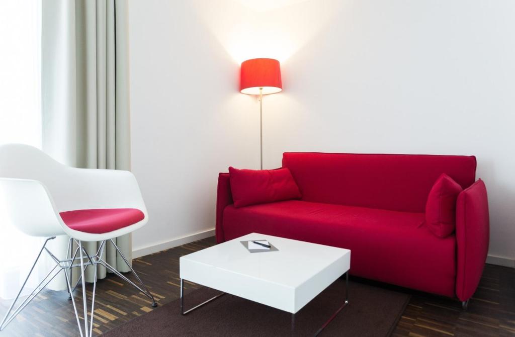 Posezení v ubytování Grimms Hotel Hanau